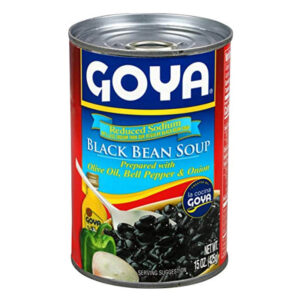 Sopa de frijoles negros Goya reducida en sodio (15 oz)