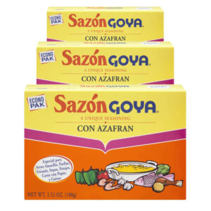 Sazón Goya azafrán paquete de 3 (10.56 oz)