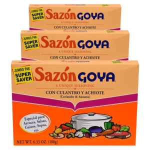 Sazón Goya Culantro & Achiote Jumbo paquete de 3 (18.99 oz)