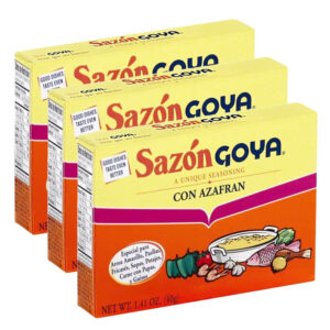 Sazón Goya azafrán paquete de 3 (4.23 oz)