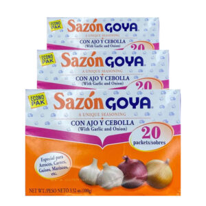 Sazón Goya con ajo y cebolla paquete de 3 (10.56 oz)