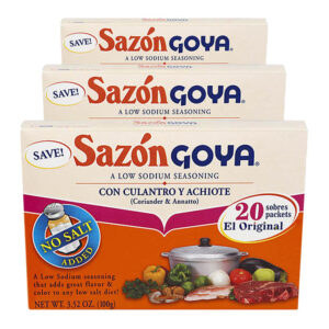 Sazón Goya con culantro y achiote bajo en sodio paquete de 3 (10.56 oz)