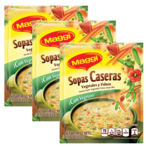 Sopa de vegetales y fideos paquete de 3 (8.97 oz)