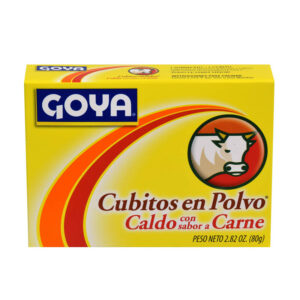 Cubitos en polvo caldo con sabor a carne Goya (2.82 oz)