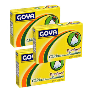 Cubitos en polvo caldo con sabor a pollo Goya paquete de 3 (8.46 oz)